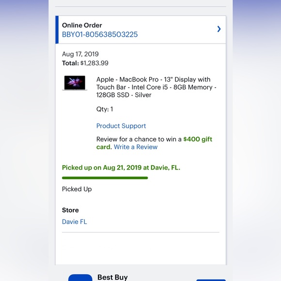 Macbook Pro 13 inch with Touchbar - Picture 6 of 6